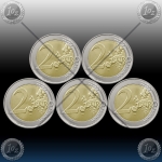 5 x 2 EVRO NEMČIJA (A,D,F,G,J) 2023 "HAMBURG" UNC